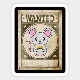 Wanted Mouse! Sticker